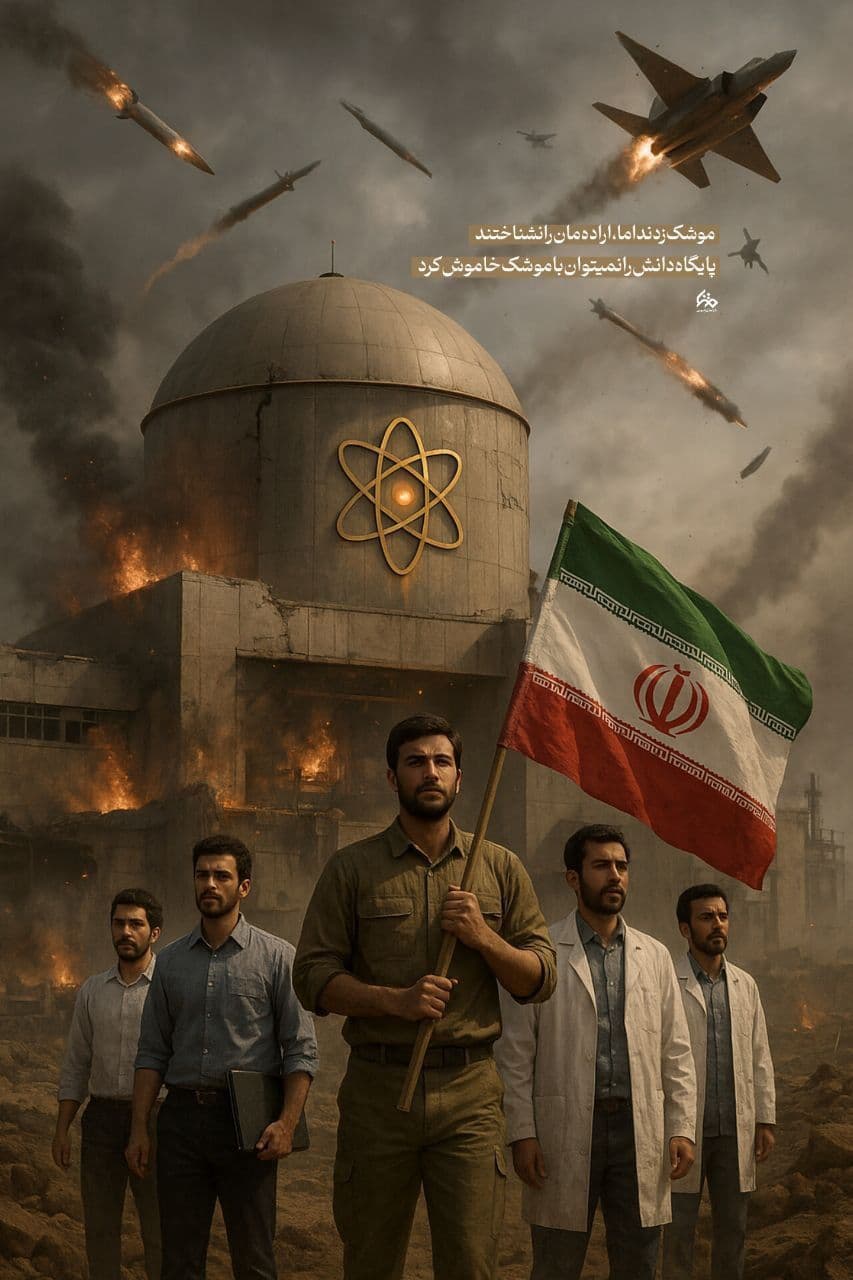 موشک زدند، ولی اراده ما را نشناختند... دانش هرگز خاموش نمیشود!